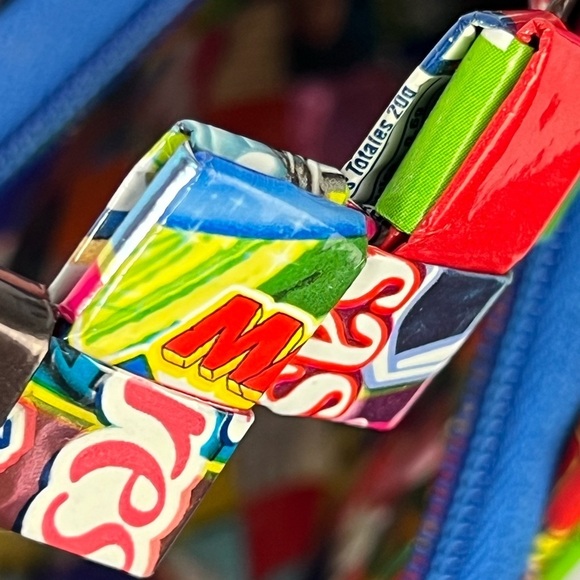 Foil gum candy wrapper colorful shoulder bag purse - Picture 4 of 8